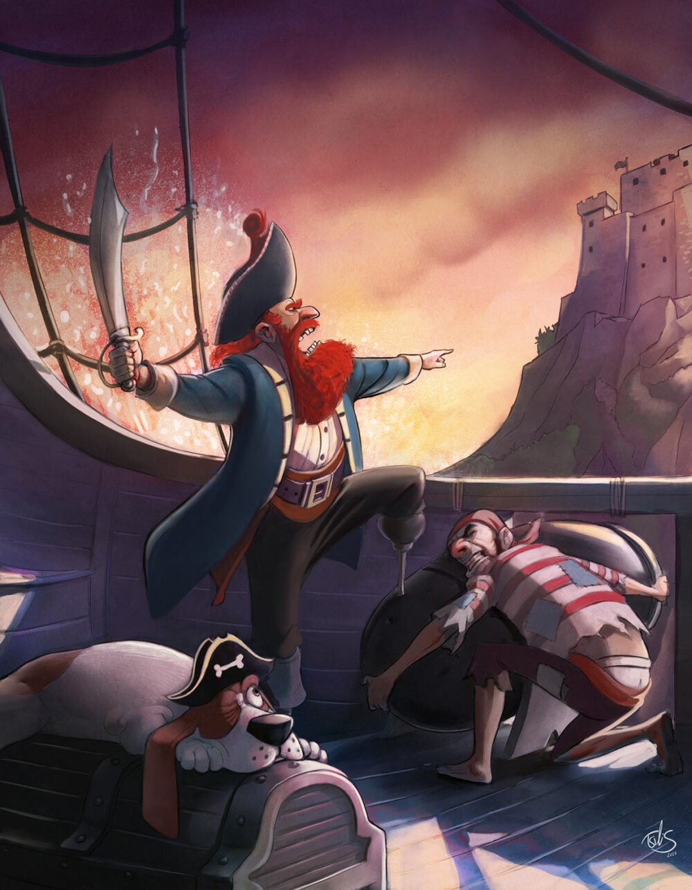 tsilis-children'sbook-illustration-pirates