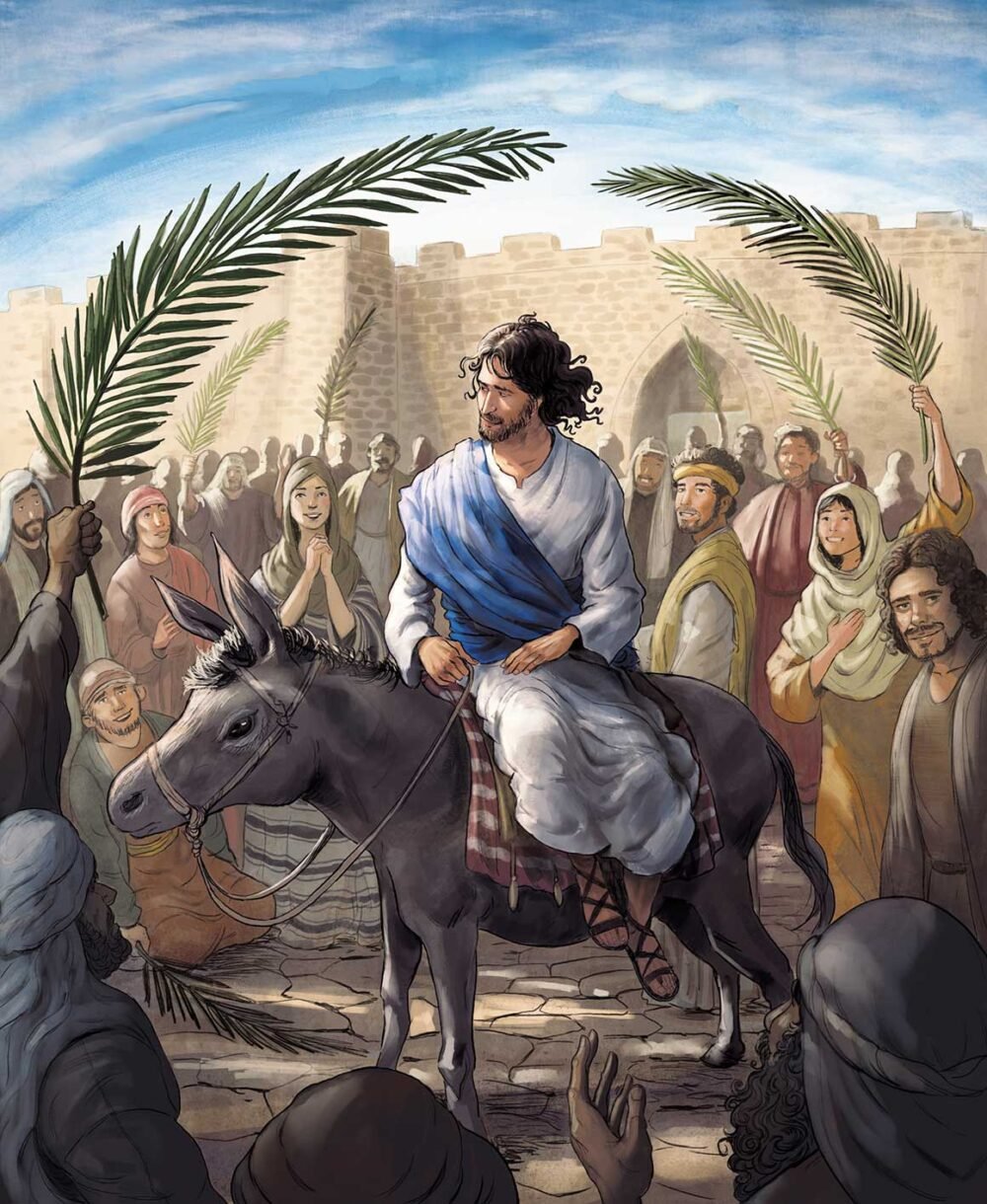 tsilis illustration jesus religious digital painting