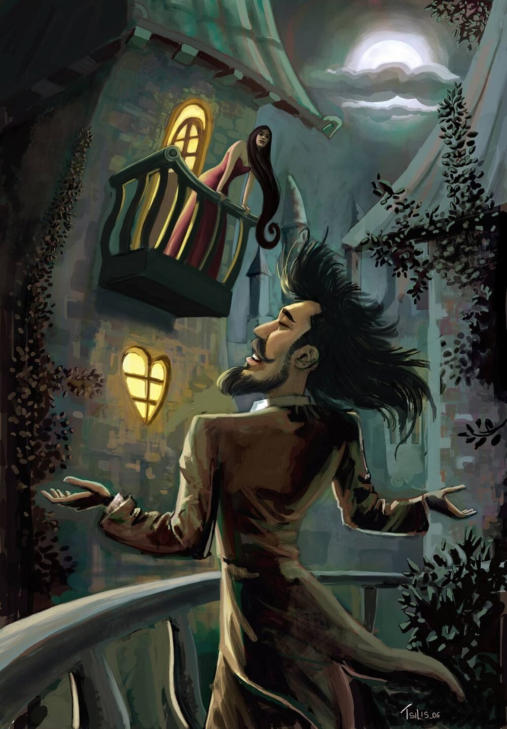 tsilis illustration love romeo & juliette