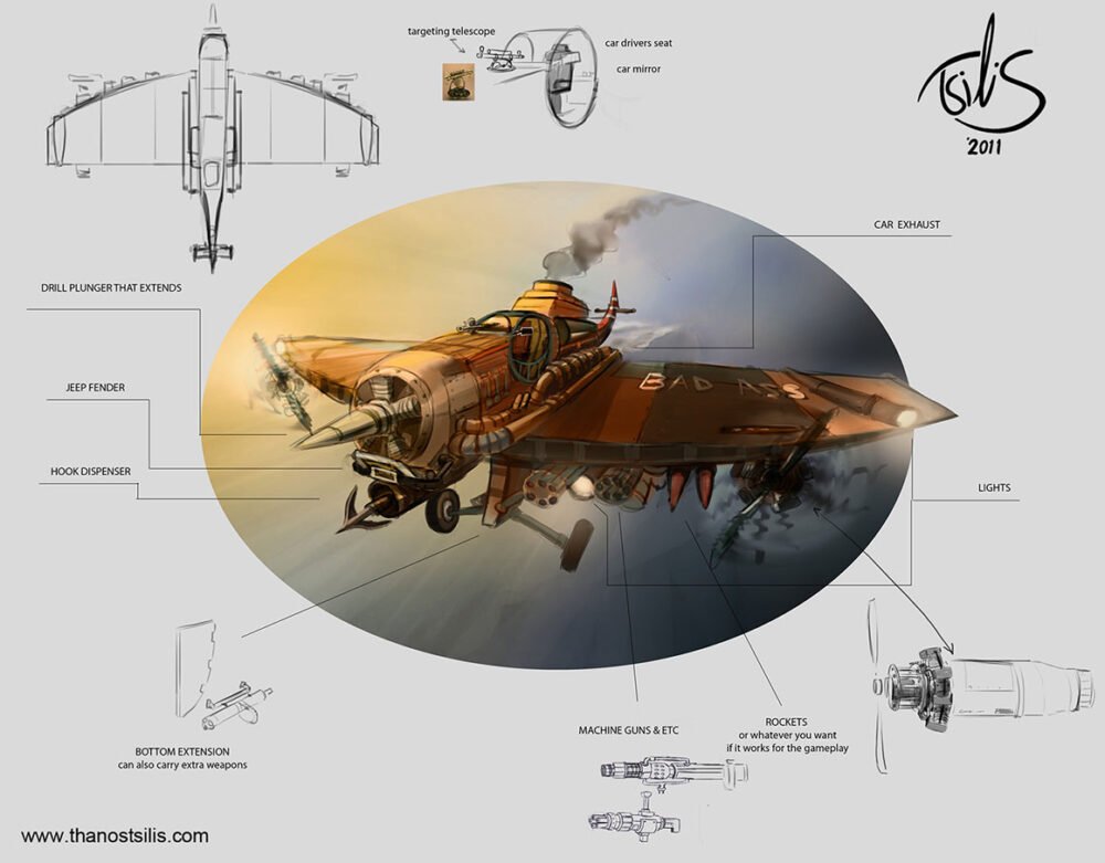 tsilis video game concept art engine