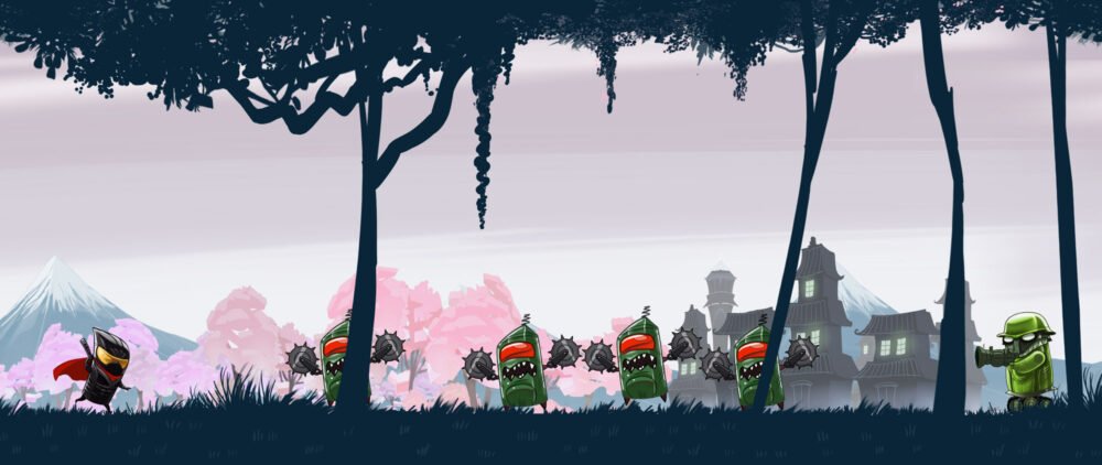 Thanos Tsilis Illustration of 2d game level